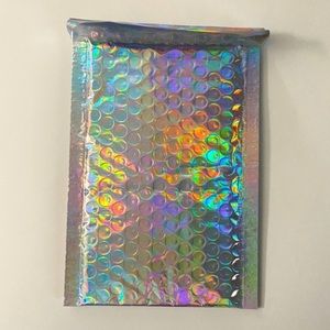 5 Holographic bubble mailers side 4.25x7